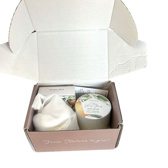 Natural Amor Los Angeles Relaxing Bath Set Citrus Luxurious Shea Butter Vegan - Picture 6 of 6